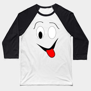 Funny face - black and red. Baseball T-Shirt